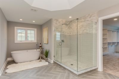 Modern Walk-in Shower with Glass Walls